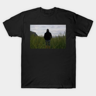 Lonely man in the grass T-Shirt